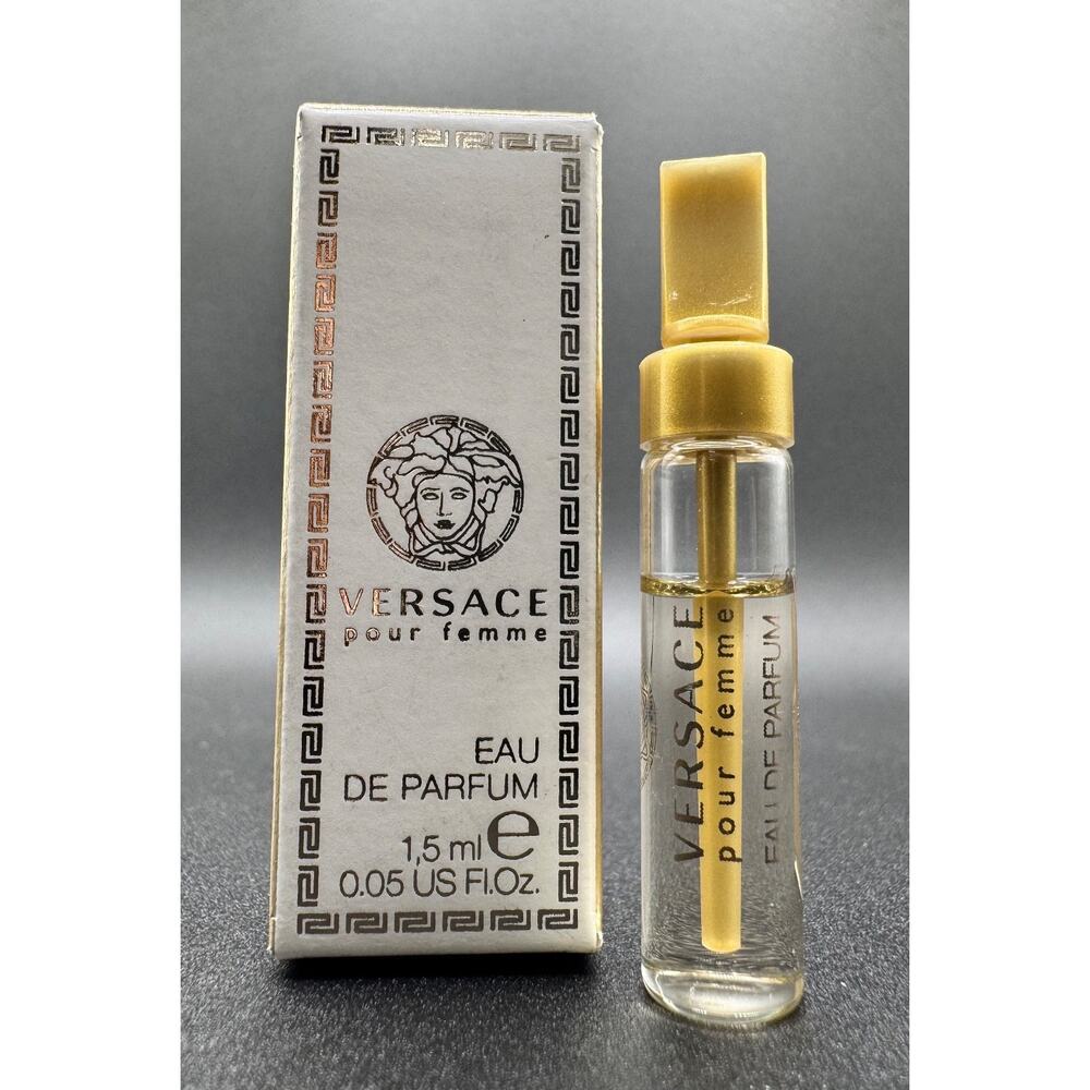 Versace Signature • Pour Femme • 0.05 oz/1.5 ml • EDP New Sample Vial • Boxed